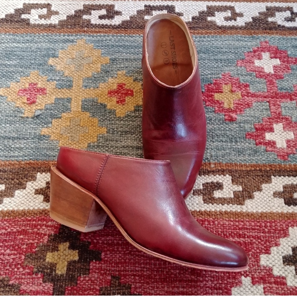 Oxblood Mules by Last Shoes
